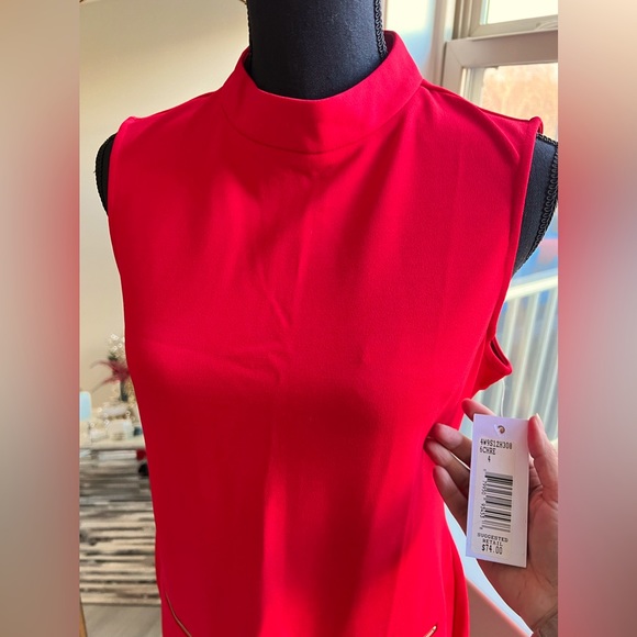 Red sleeveless dress size 4 - Picture 2 of 2